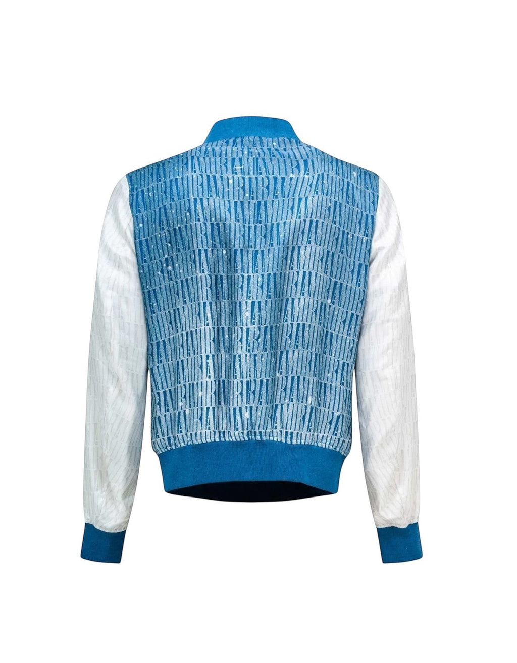 Chaqueta bomber The Hype Company de seda con estampado de logo, efecto salpicaduras de pintura y diseño degradado