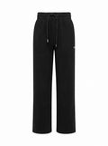 Pantalones de chándal negros The Hype Company con diseño Bolt Arrow, cintura elástica con cordón y bajo abierto