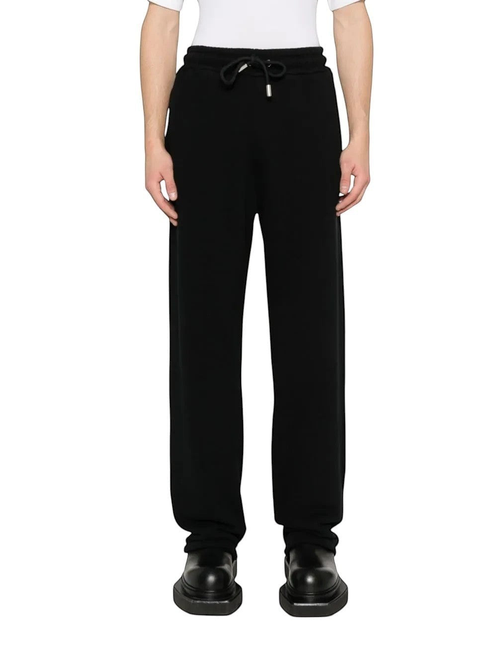 Pantalones de chándal negros de The Hype Company con cintura elástica y cordón ajustable, corte recto y estilo casual.