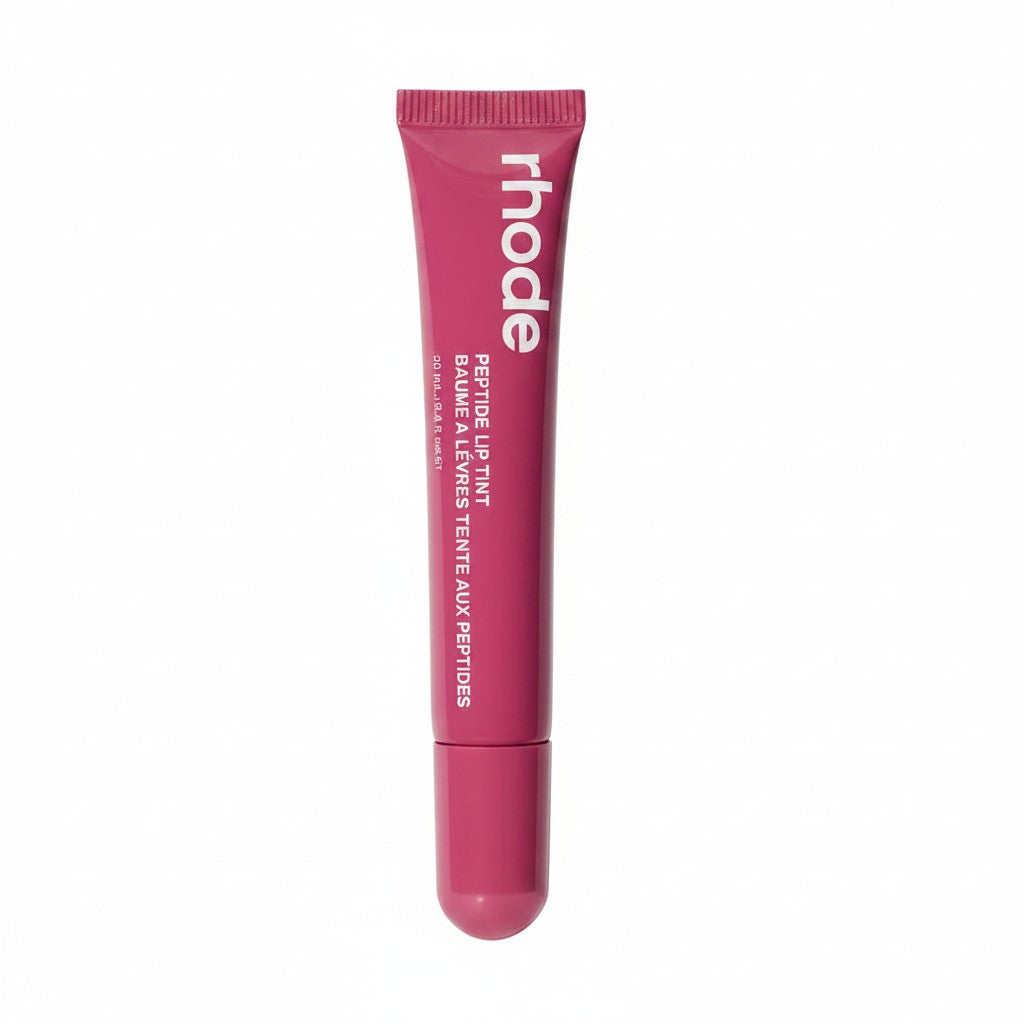 The Hype Company Rhode Lip Tint Raspberry Jelly, un bálsamo labial con péptidos en tono frambuesa.