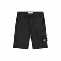 The Hype Company shorts cargo negros de hombre con bolsillo lateral y parche de logo.