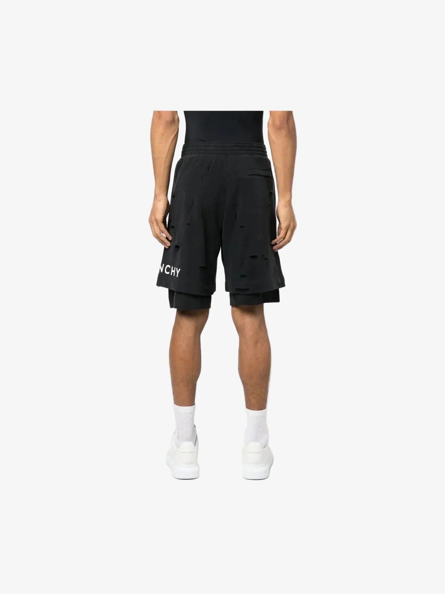 GIVENCHY CUTTED OUT SWEATSHORTS