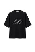 BALENCIAGA BEBE RHINESTONES T-SHIRT BLACK