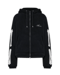 AMIRI BONES ZIP HOODIE SHERPA BLACK