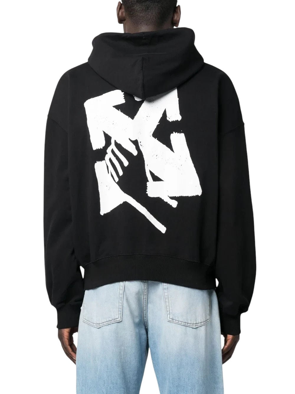 OFF WHITE HAND ARROW HOODIE BLACK