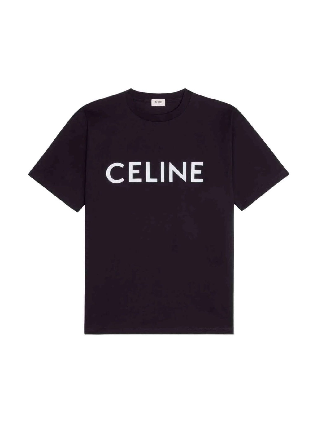 CELINE FRONT LOGO T SHIRT BLACK