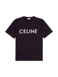 CELINE FRONT LOGO T SHIRT BLACK