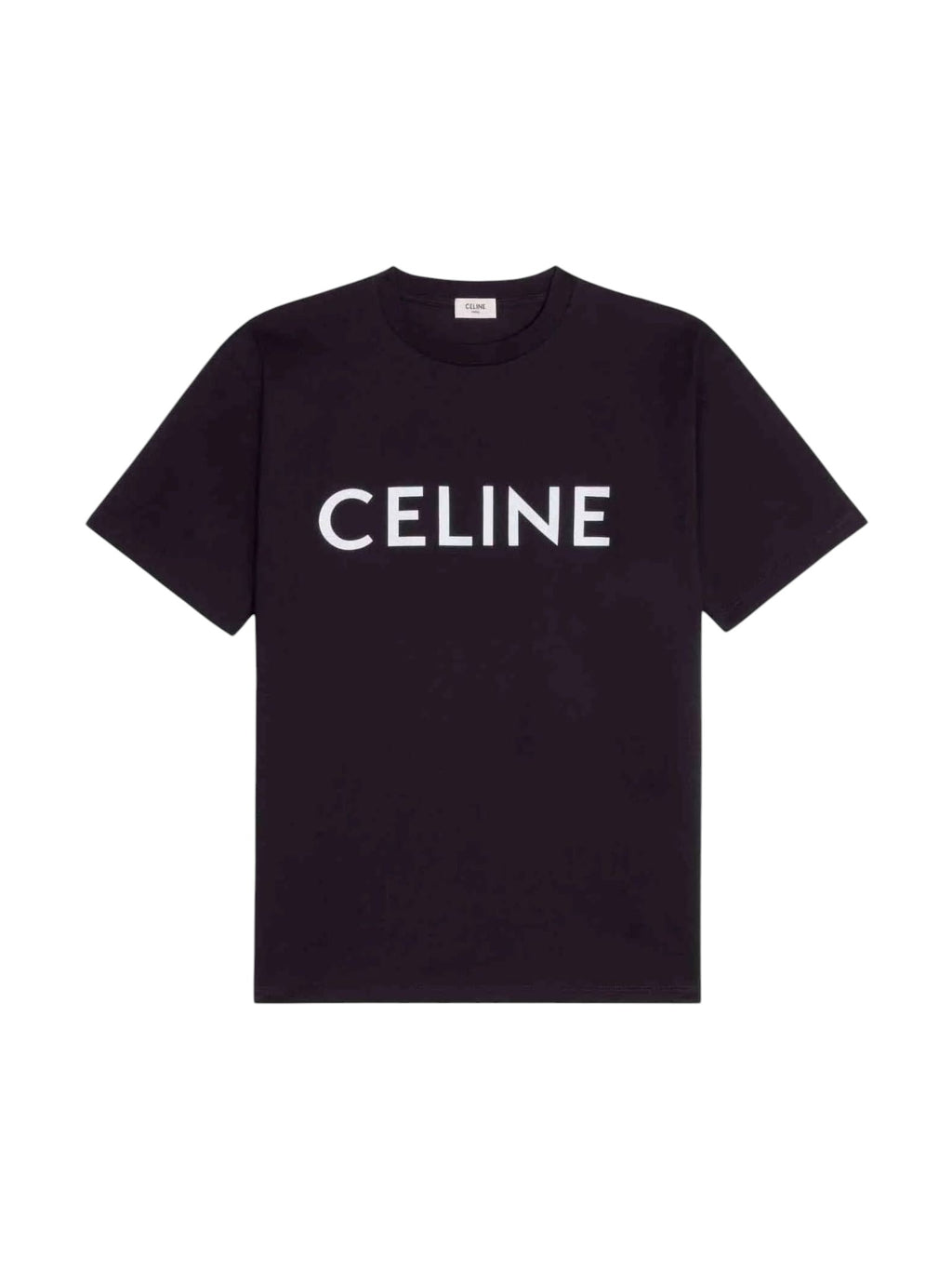 CELINE FRONT LOGO T SHIRT BLACK