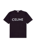 CELINE FRONT LOGO T SHIRT BLACK
