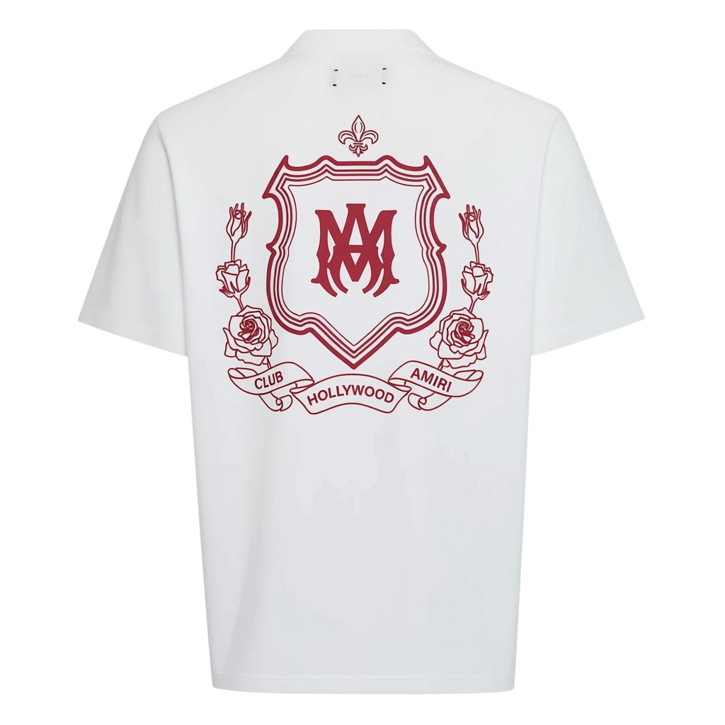 AMIRI MA CREST T-SHIRT WHITE RED