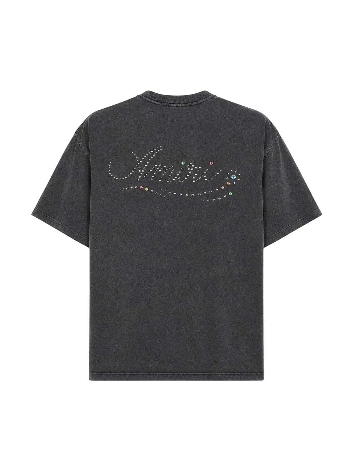 AMIRI STUD LOGO WASHED BLACK T-SHIRT