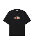 OFF-WHITE CRYSTAL ROUND LOGO OVER T-SHIRT BLACK