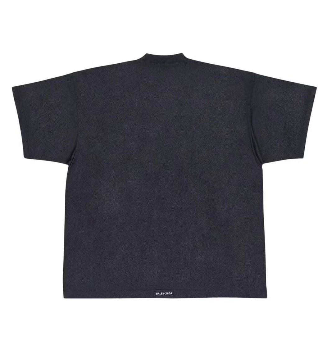 BALENCIAGA TAB SIMPLE BLACK T-SHIRT