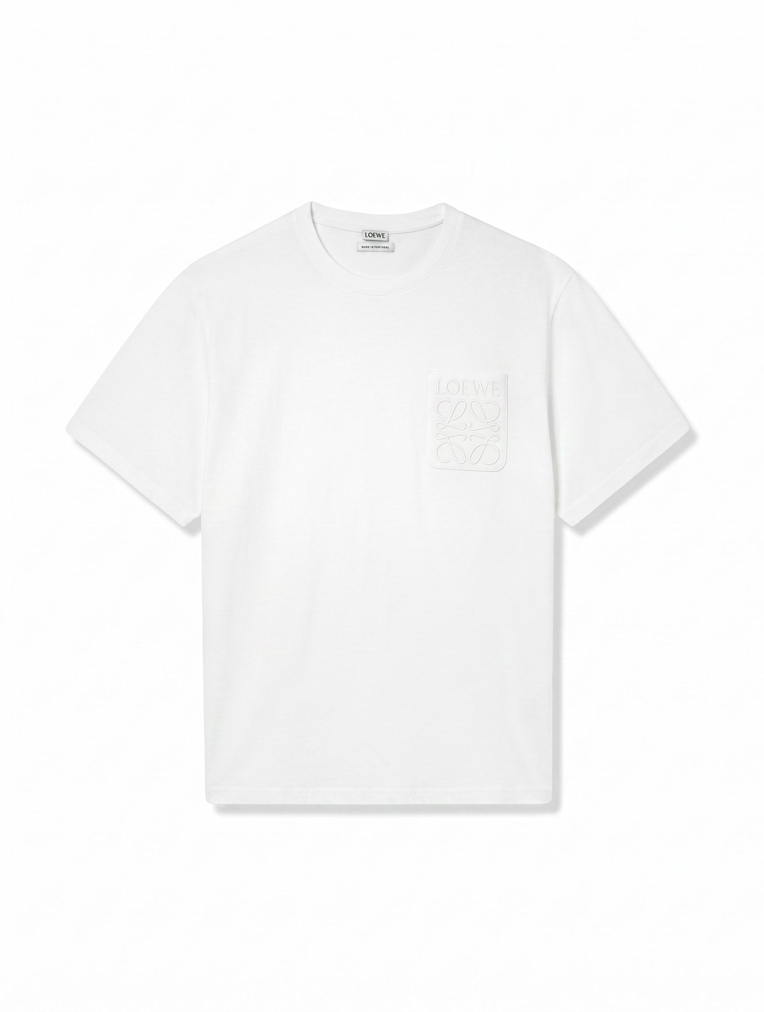 LOEWE ANAGRAM POCKET T SHIRT WHITE
