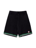 CASABLANCA CROCHET SHORT BLACK