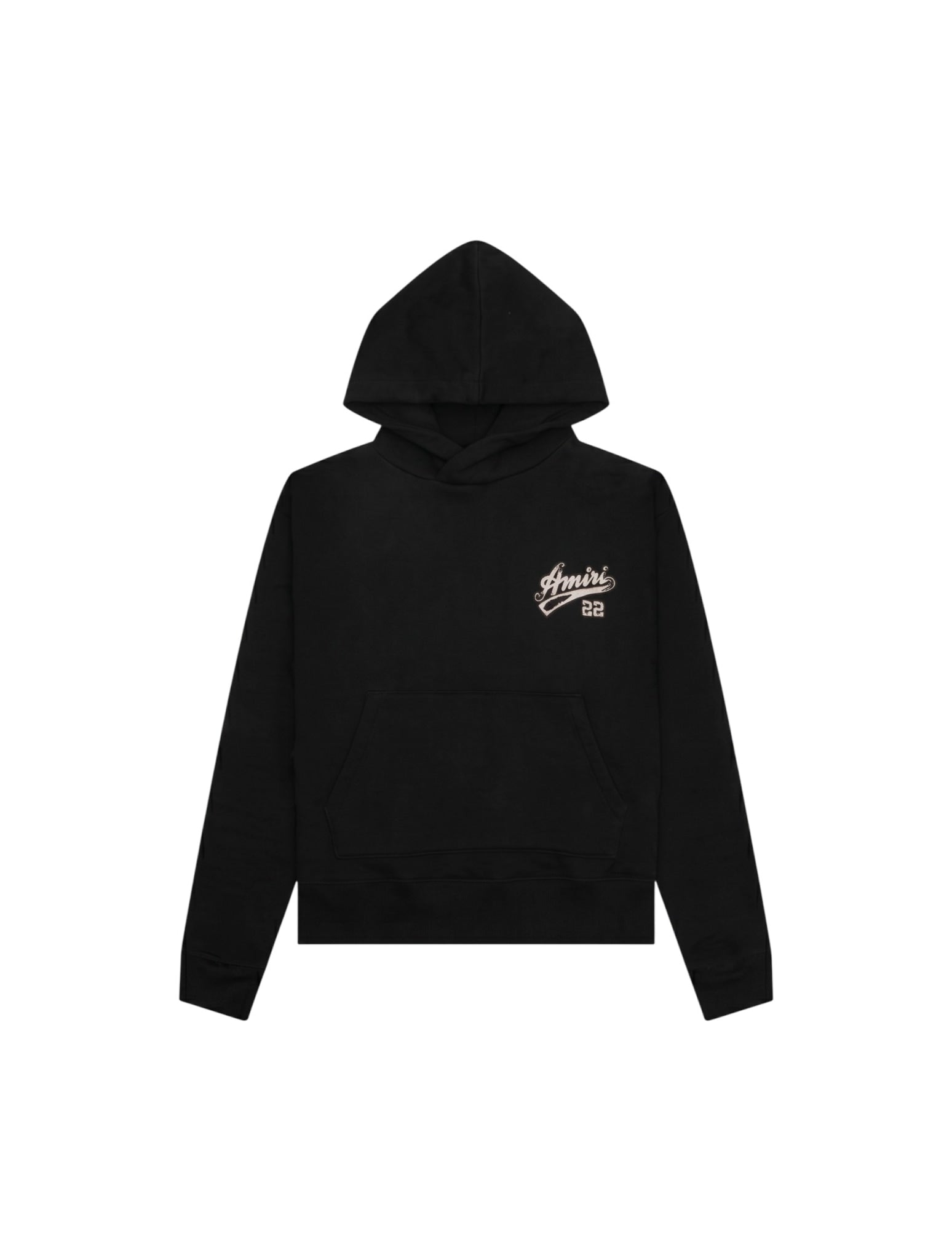 AMIRI DISTRESSED 22 HOODIE BLACK