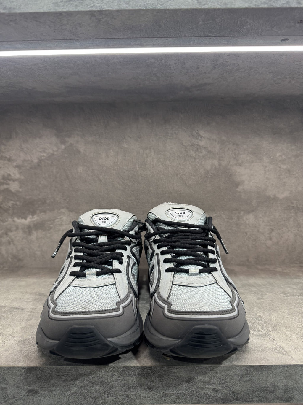 DIOR B30 GREY BLACK SNEAKERS