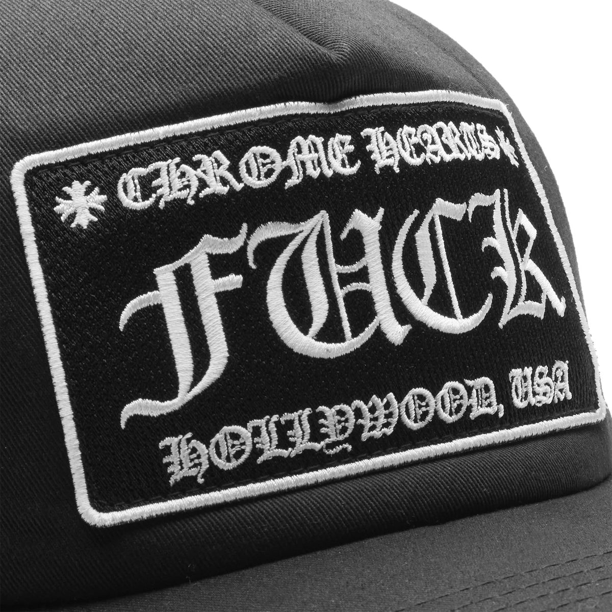 CHROME HEARTS FUCK TRUCKER HAT BLACK