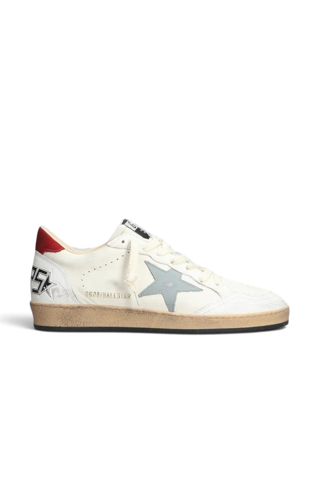 GOLDEN GOOSE BALLSTAR WHITE GREY STAR