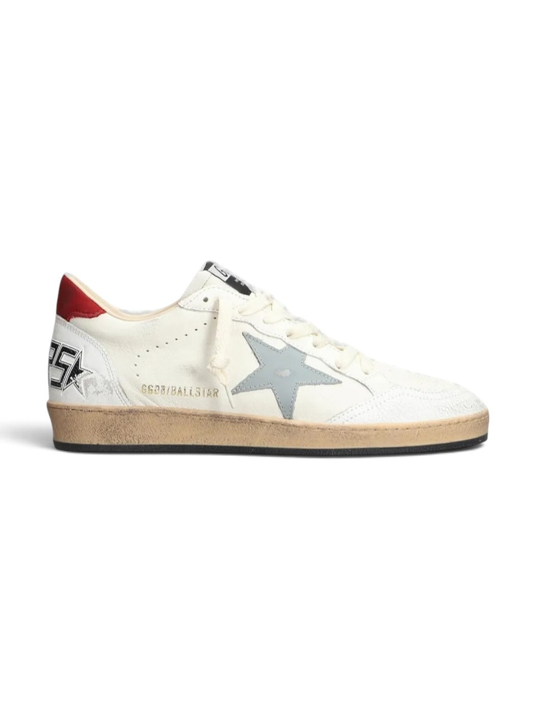 GOLDEN GOOSE BALLSTAR WHITE GREY STAR