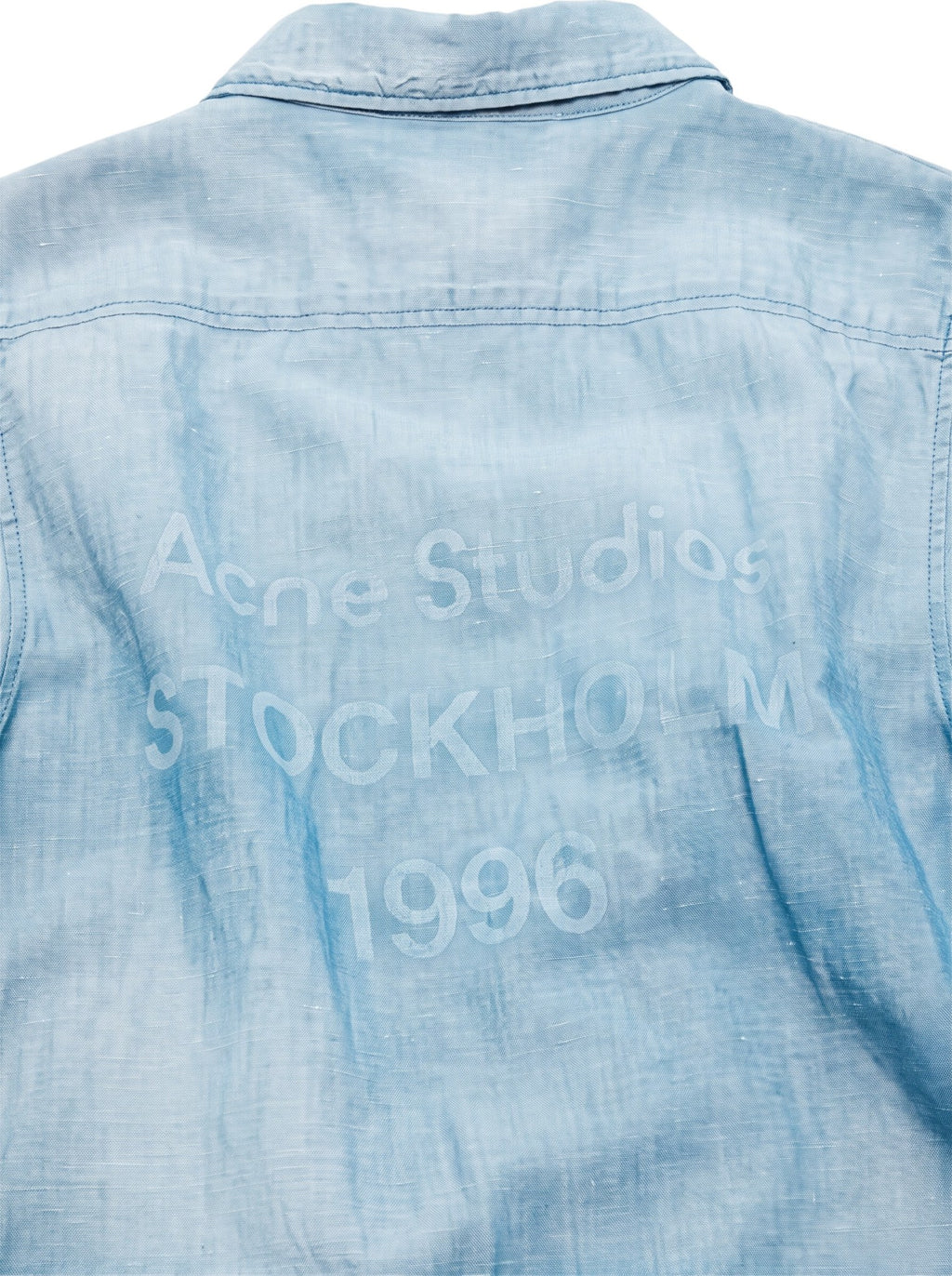 ACNE STUDIOS BUTTON UP SHIRT LOGO STAMP