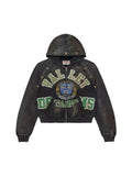VALLEY DREAMS GEM BLACK ZIP UP HOODIE
