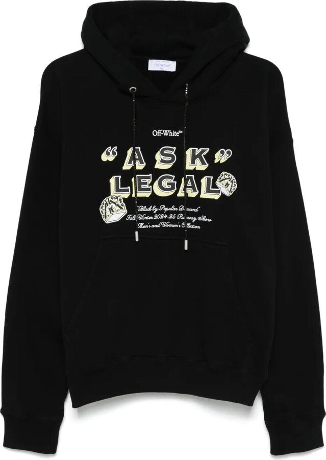 OFF-WHITE ARROW ASK LEGAL SKATE HOODIE