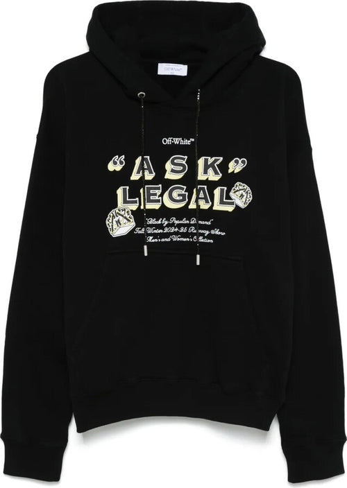 OFF-WHITE ARROW ASK LEGAL SKATE HOODIE