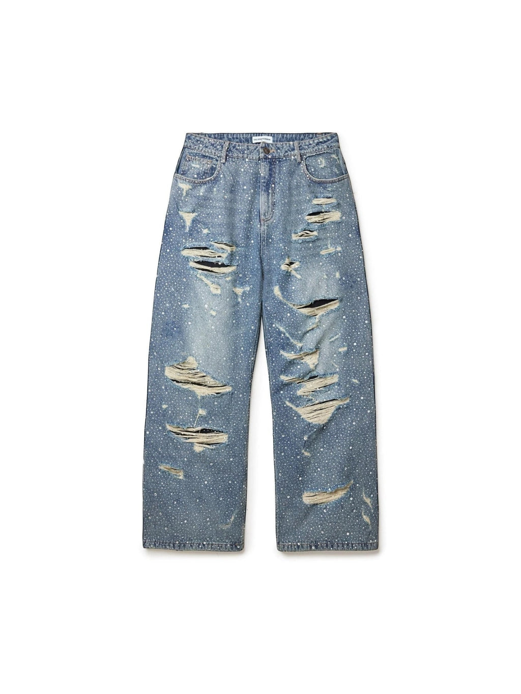 VALLEY CRYSTAL RAIN DENIM LIGHT WASH DISTRESSED