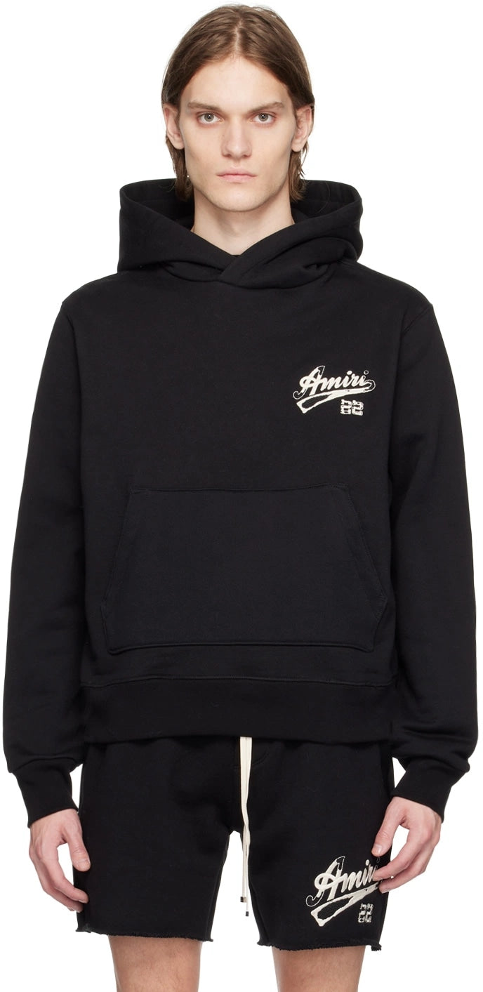 AMIRI DISTRESSED 22 HOODIE BLACK
