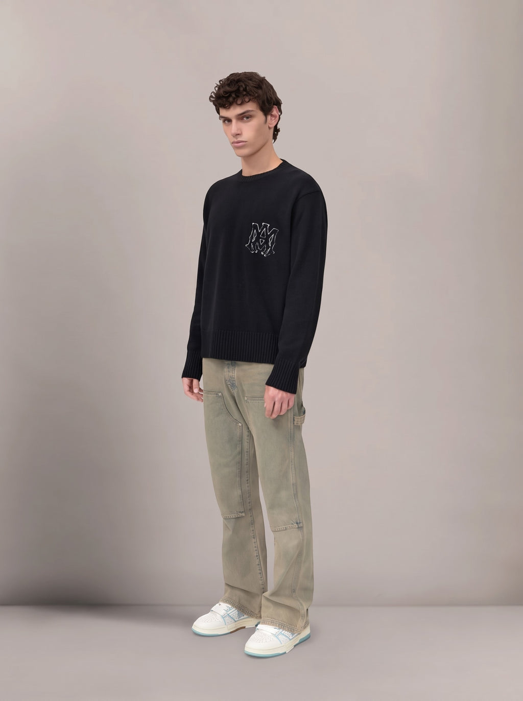 AMIRI SWEATER WOOL MA BLACK