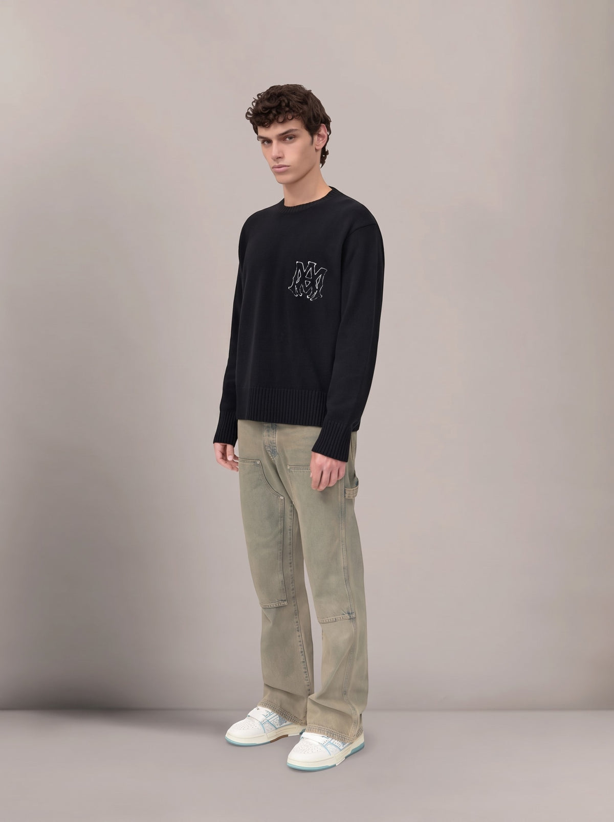 AMIRI SWEATER WOOL MA BLACK
