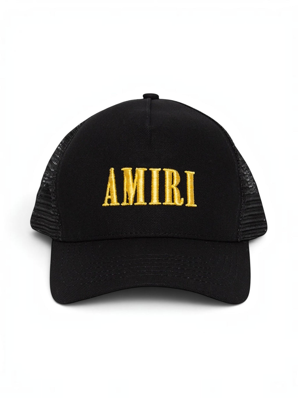 AMIRI CORE LOGO TRUCKER HAT BLACK YELLOW