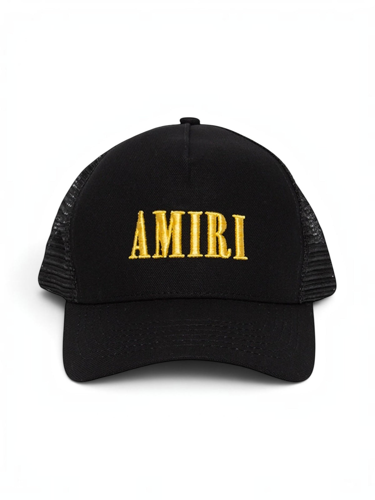 AMIRI CORE LOGO TRUCKER HAT BLACK YELLOW