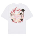 AMIRI AIRBRUSH RHINESTONES RESORT CLUB T-SHIRT WHITE