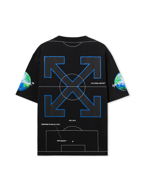 OFF WHITE SOCCER '26 ARROW SKATE T-SHIRT BLACK