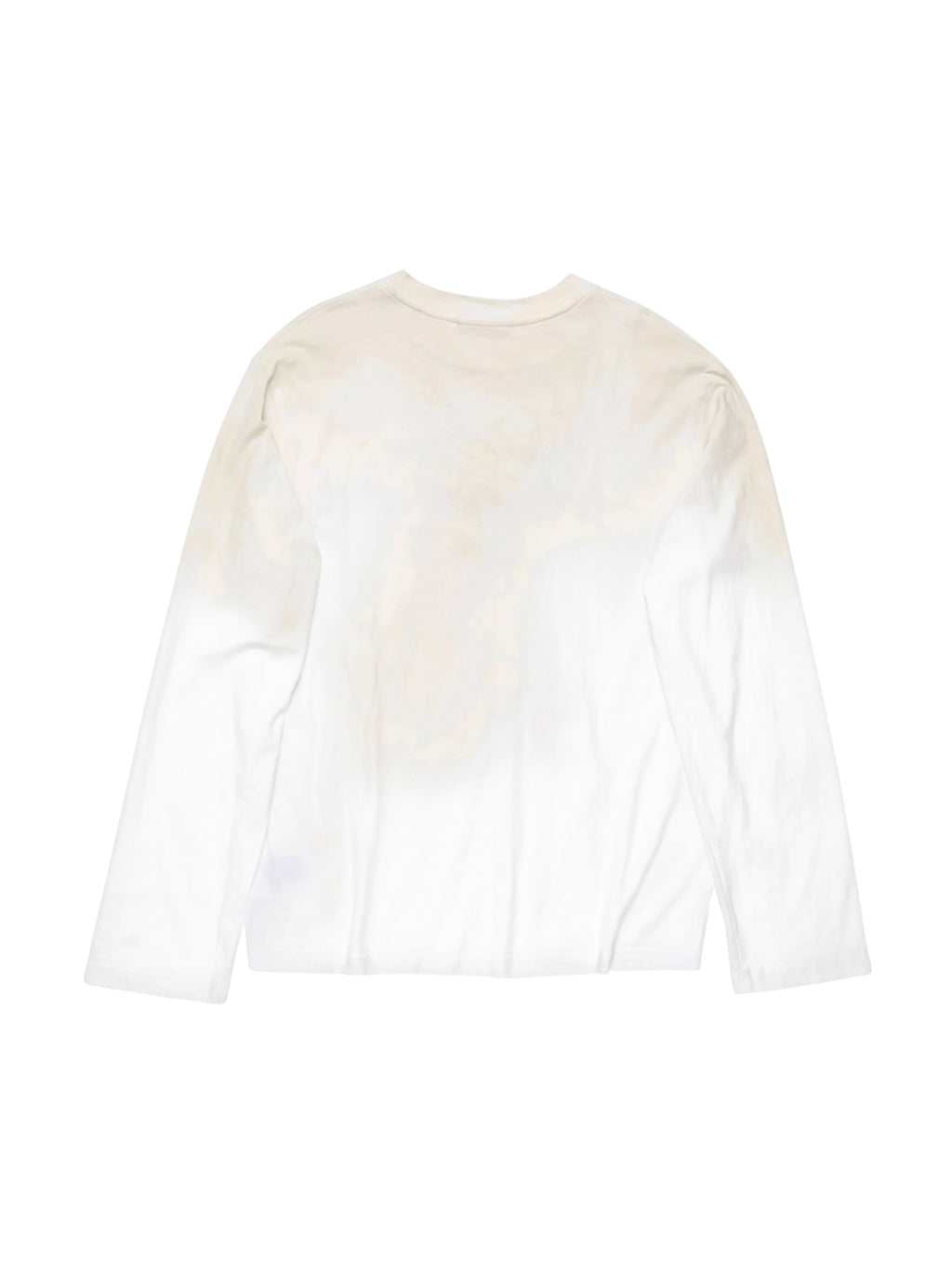ACNE STUDIOS SPRAYED 1996 LOGO T-SHIRT LONG SLEEVE DUSTY WHITE