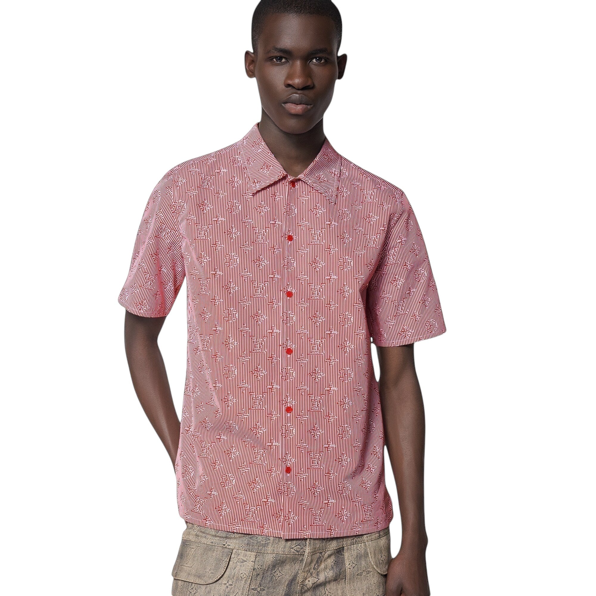 LOUIS VUITTON ILLUSION RED SHIRT