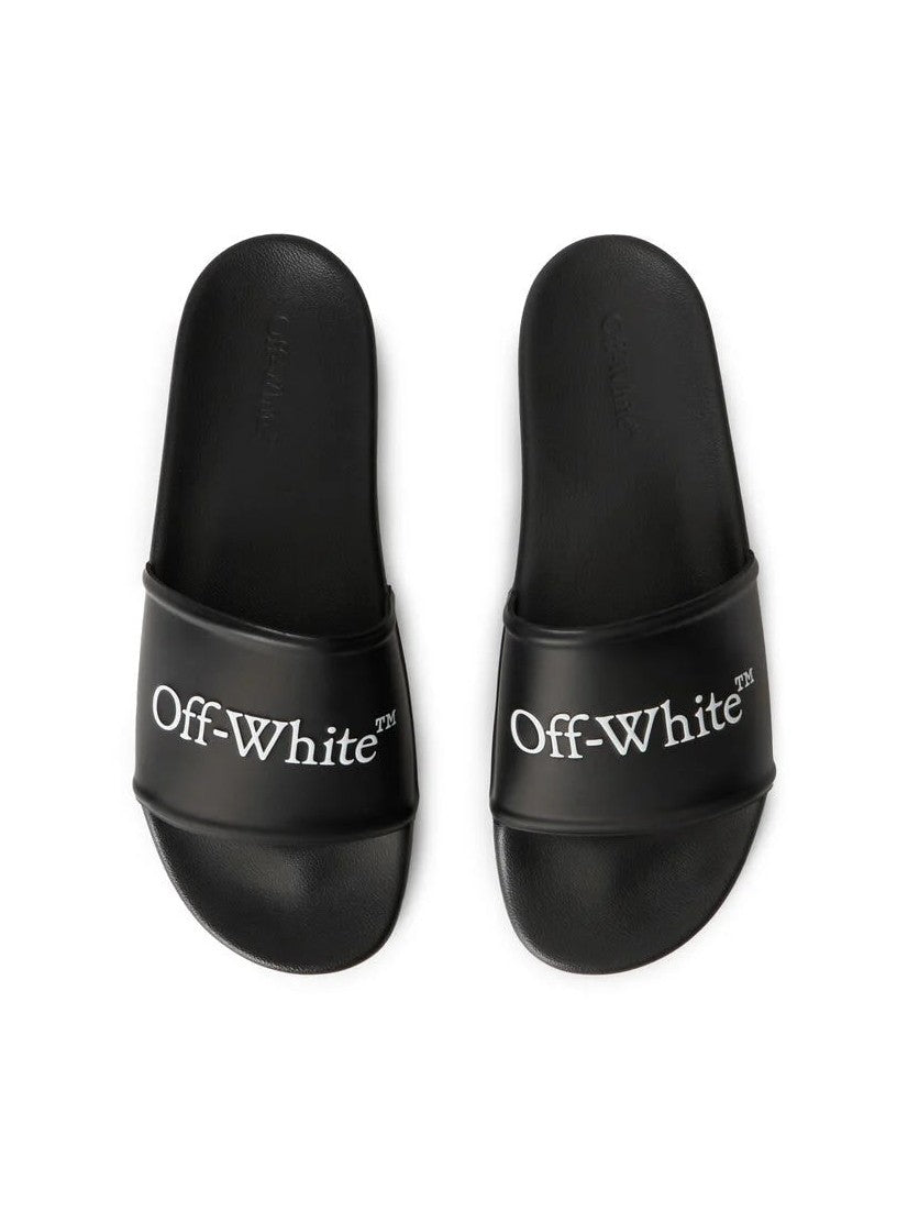 OFF WHITE BOOKISH SLIDERS BLACK