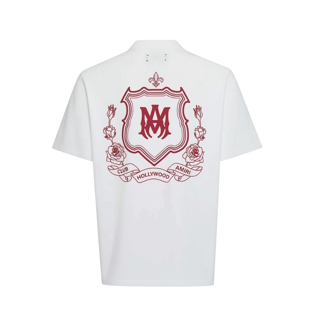 AMIRI MA CREST T-SHIRT WHITE RED