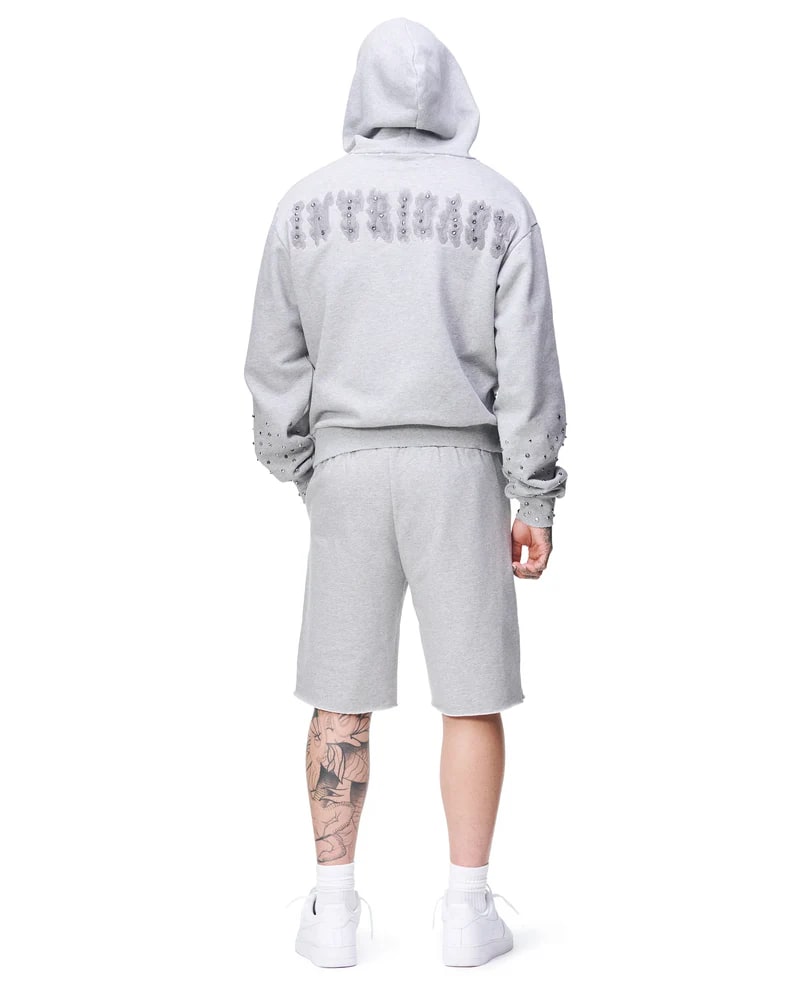 LOST INTRICACY PATCH ZIP UP GREY