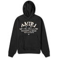 AMIRI ART DISTRICT HOODIE BLACK DISTRESSED