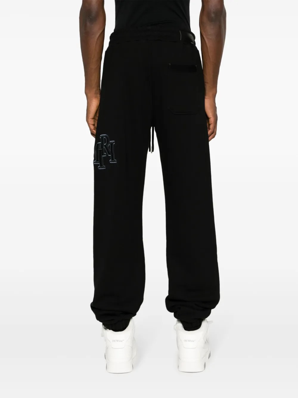 AMIRI STAGGERED SWEATPANTS BLACK