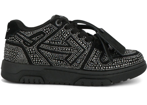 OFF-WHITE OUT OF OFFICE STRASS CRYSTAL EMBELLISHED BLACK