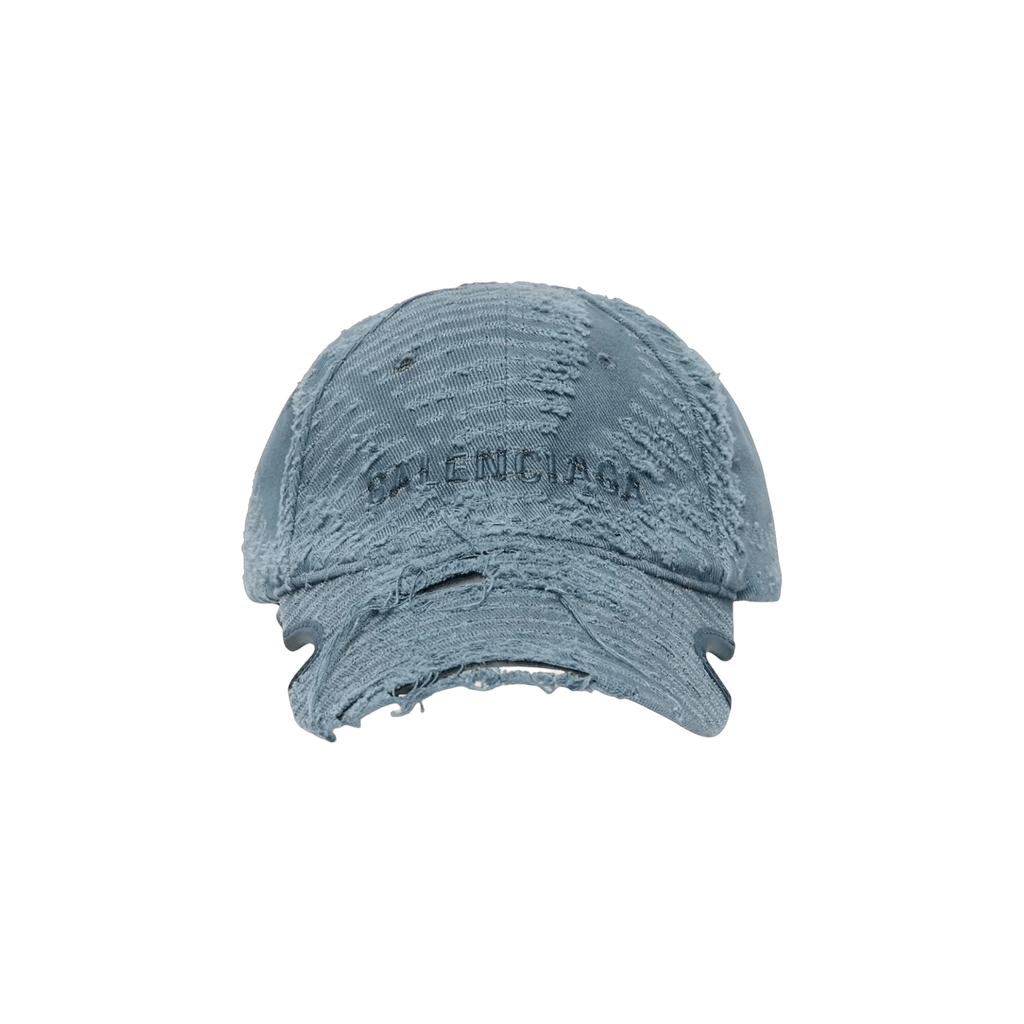 BALENCIAGA DESTROYED LASER CAP DENIM