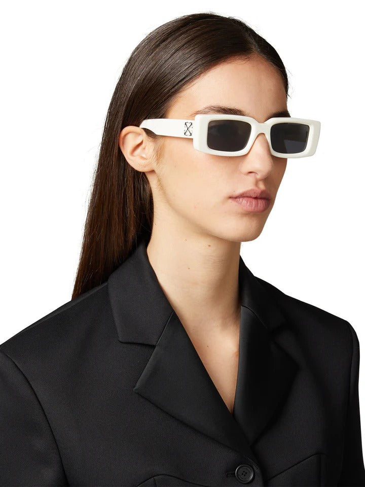 OFF-WHITE ARTHUR SUNGLASSES WHITE/DARK GREY