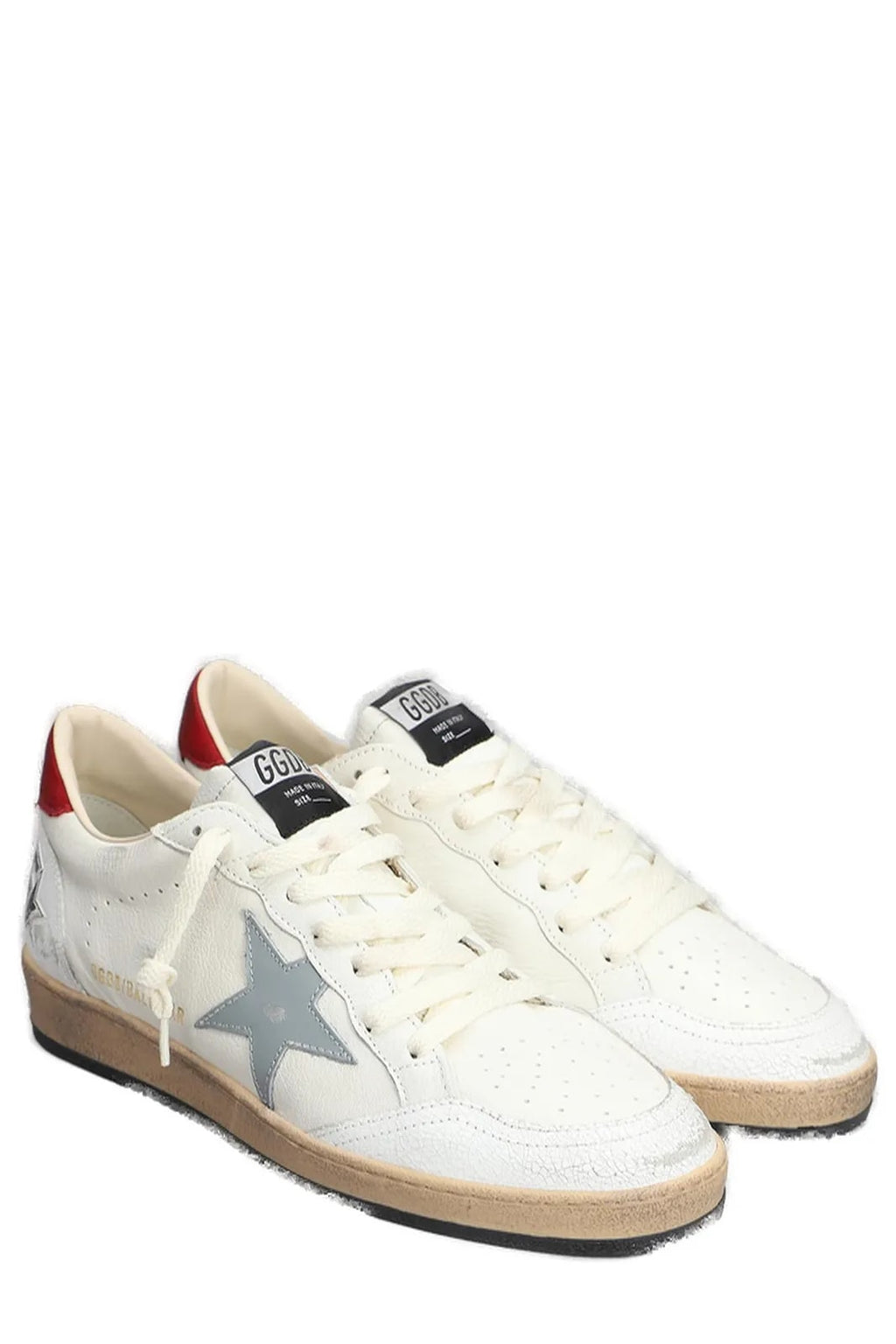 GOLDEN GOOSE BALLSTAR WHITE GREY STAR