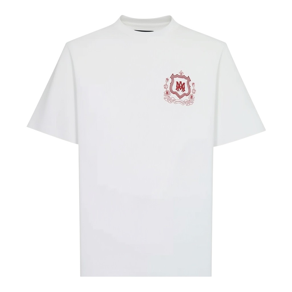 AMIRI MA CREST T-SHIRT WHITE RED