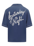 AMIRI SATURDAY NIGHT CAMP SHIRT WASHED BLUE