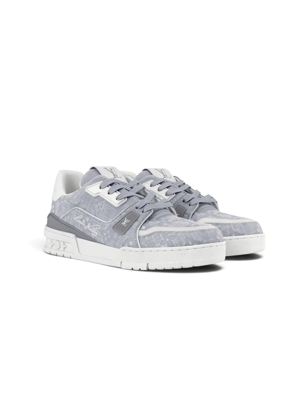 LOUIS VUITTON TRAINER MONOGRAM EMBOSSED GREY